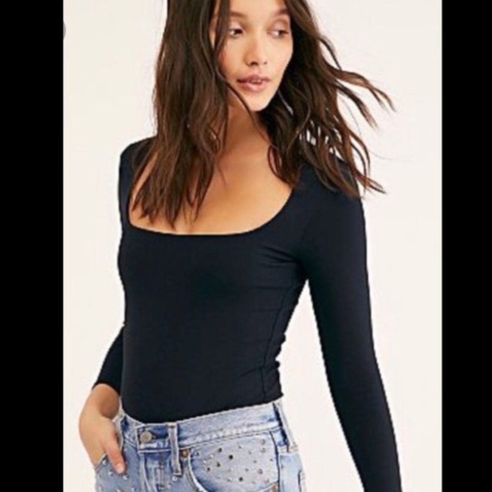 Free People Truth or Square Bodysuit NWOT